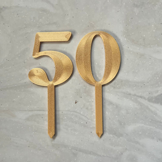 3D Number Cake Topper – Personalized Birthday or Anniversary Topper, 3D Printed Number for Cakes, Events, Parties - SHCreations