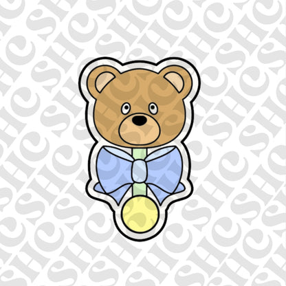 DONE TO ORDER: Bear Rattle Cookie Cutter/Fondant Stamp - SHCreations