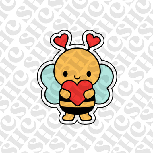 DONE TO ORDER: Bee w/Heart Cookie Cutter + Fondant Embosser - SHCreations