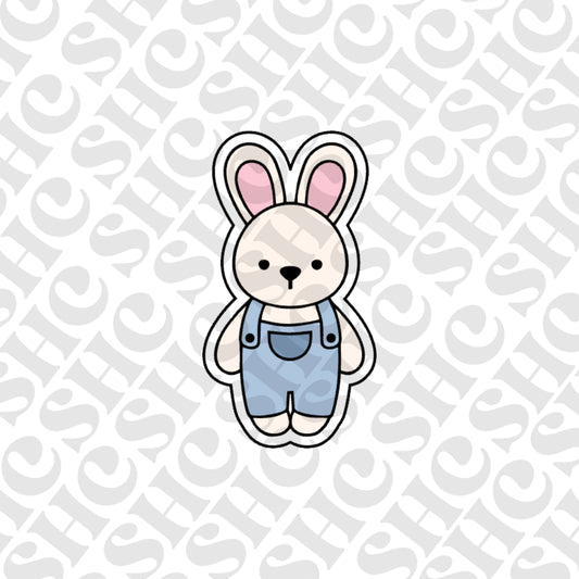 DONE TO ORDER: Boy Bunny Cookie Cutter/Fondant Stamp/Embosser - SHCreations