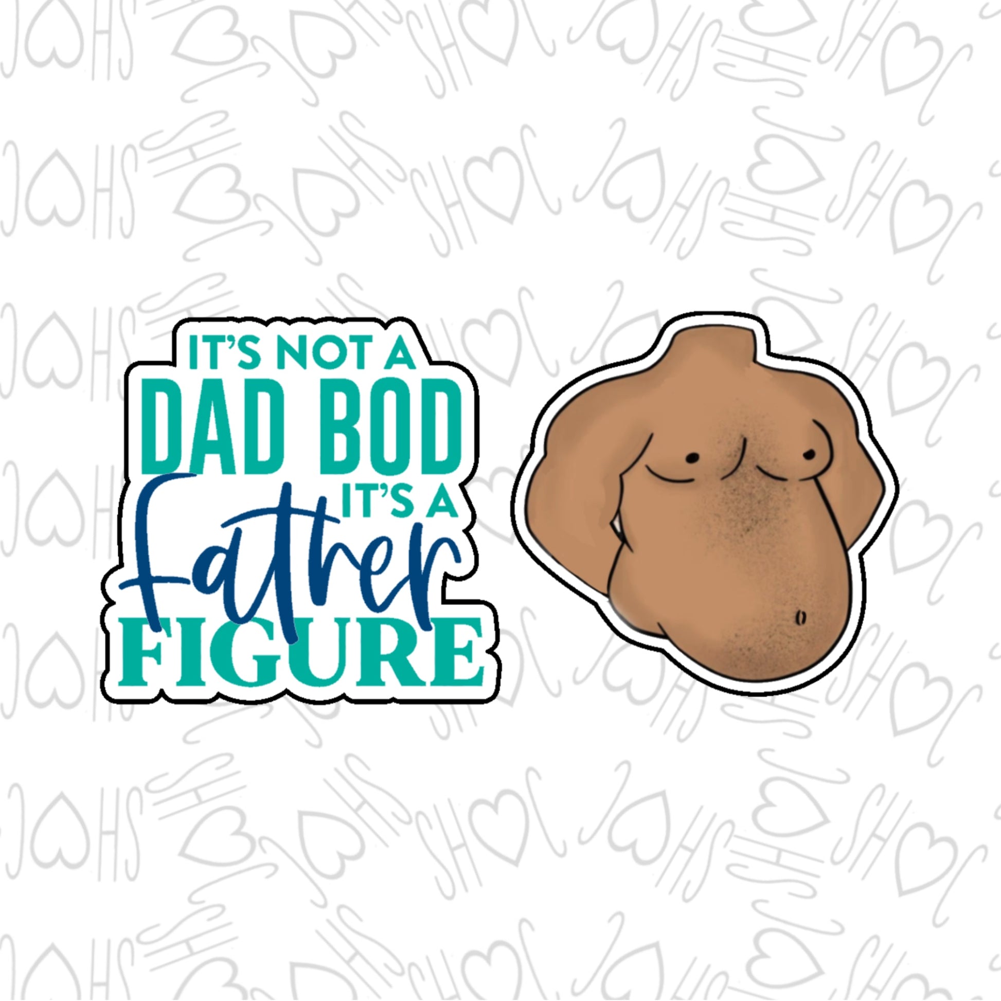 DONE TO ORDER: Dad Bod/Father Figure Cookie Cutter/Fondant Stamp - SHCreations