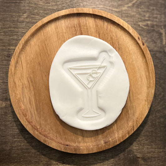 DONE TO ORDER: Dirty Martini Cookie Cutter + Fondant Embosser - SHCreations