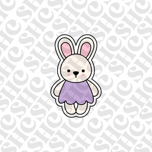 DONE TO ORDER: Girl Bunny Cookie Cutter/Fondant Stamp/Embosser - SHCreations