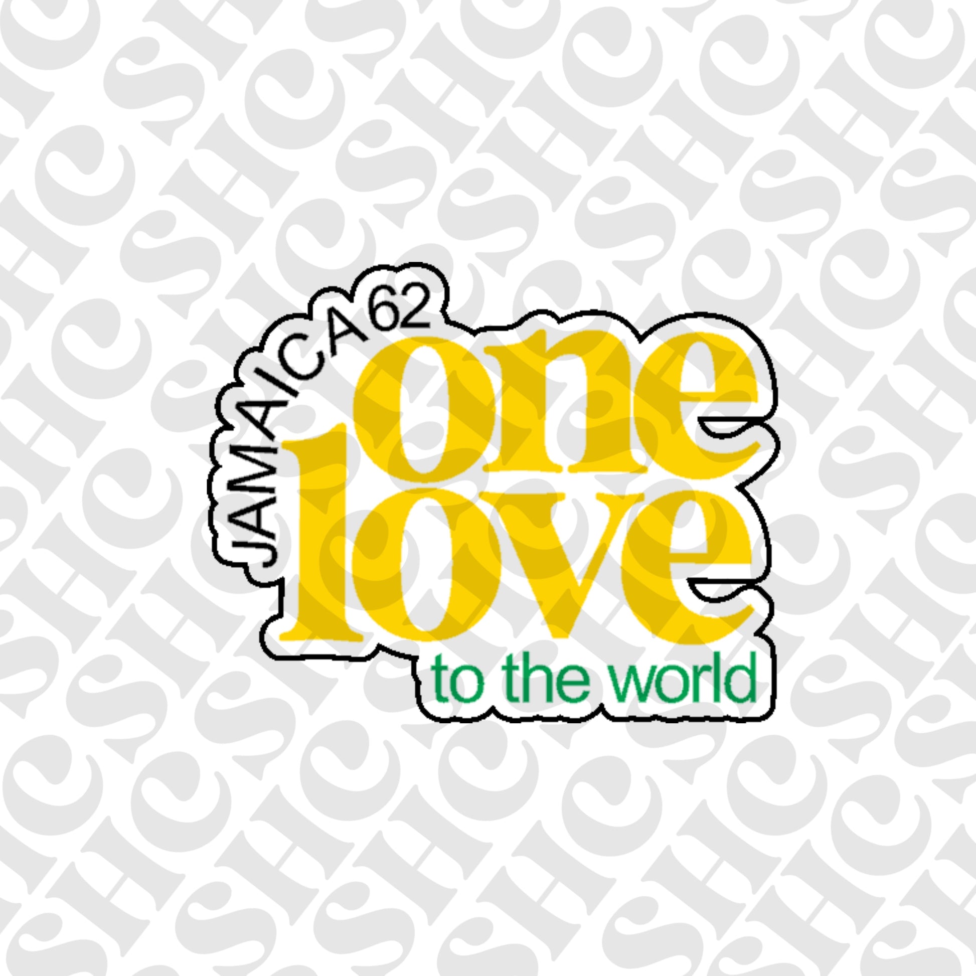DONE TO ORDER: "Jamaica 62 one love..." Cookie Cutter + Fondant Embosser 2 - SHCreations