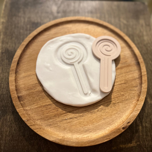 DONE TO ORDER: Lolli Pop Swirl Cookie Cutter + Fondant Embosser - SHCreations
