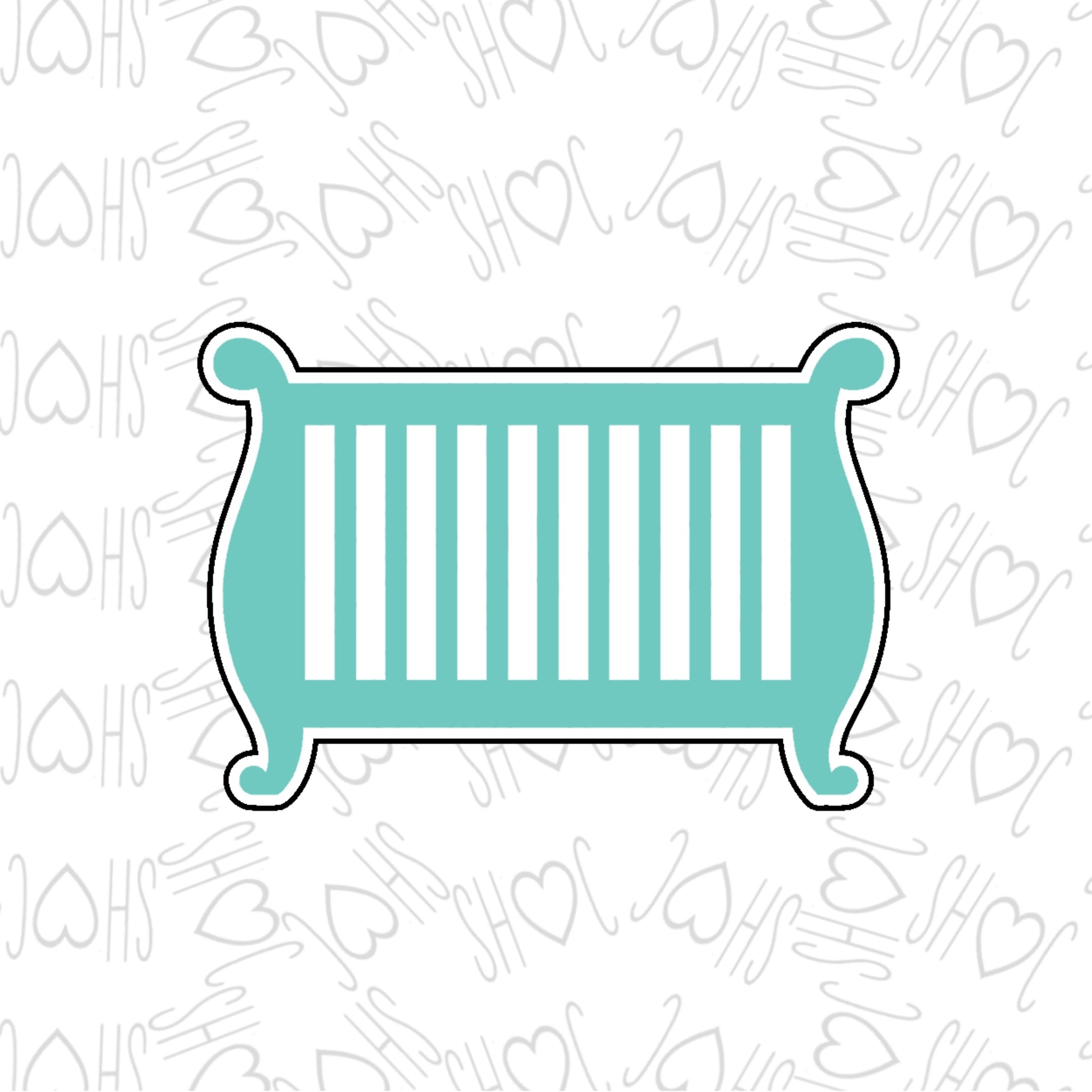DONE TO ORDER: Baby Crib Cookie Cutter - SHCreations