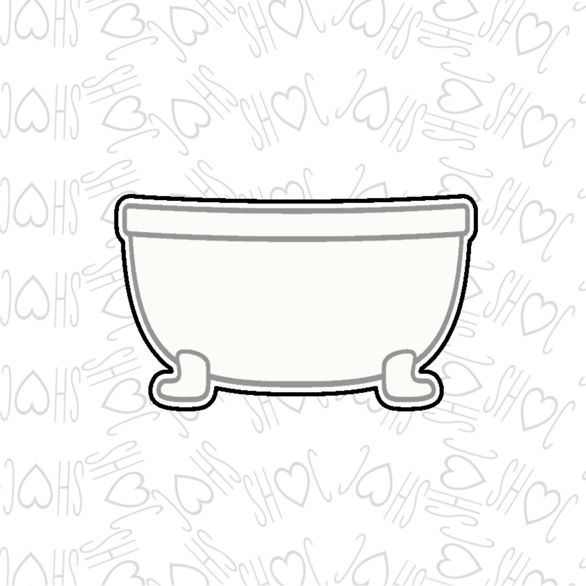 DONE TO ORDER: Bathtub Cookie Cutter - SHCreations