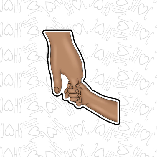 DONE TO ORDER: Dad & Me Hand Cookie Cutter - SHCreations