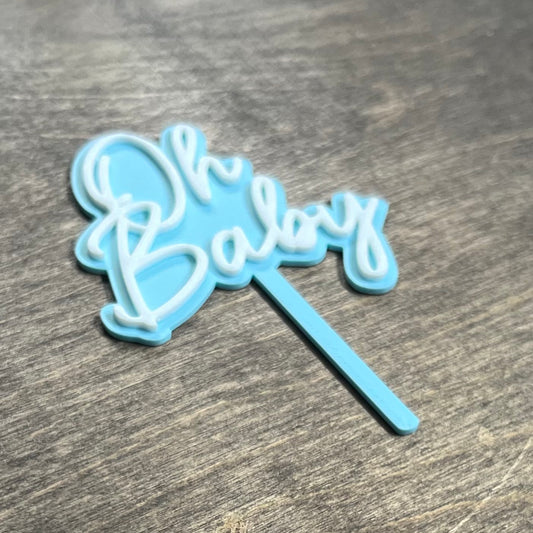 DONE TO ORDER: 'Oh Baby' Topper - SHCreations