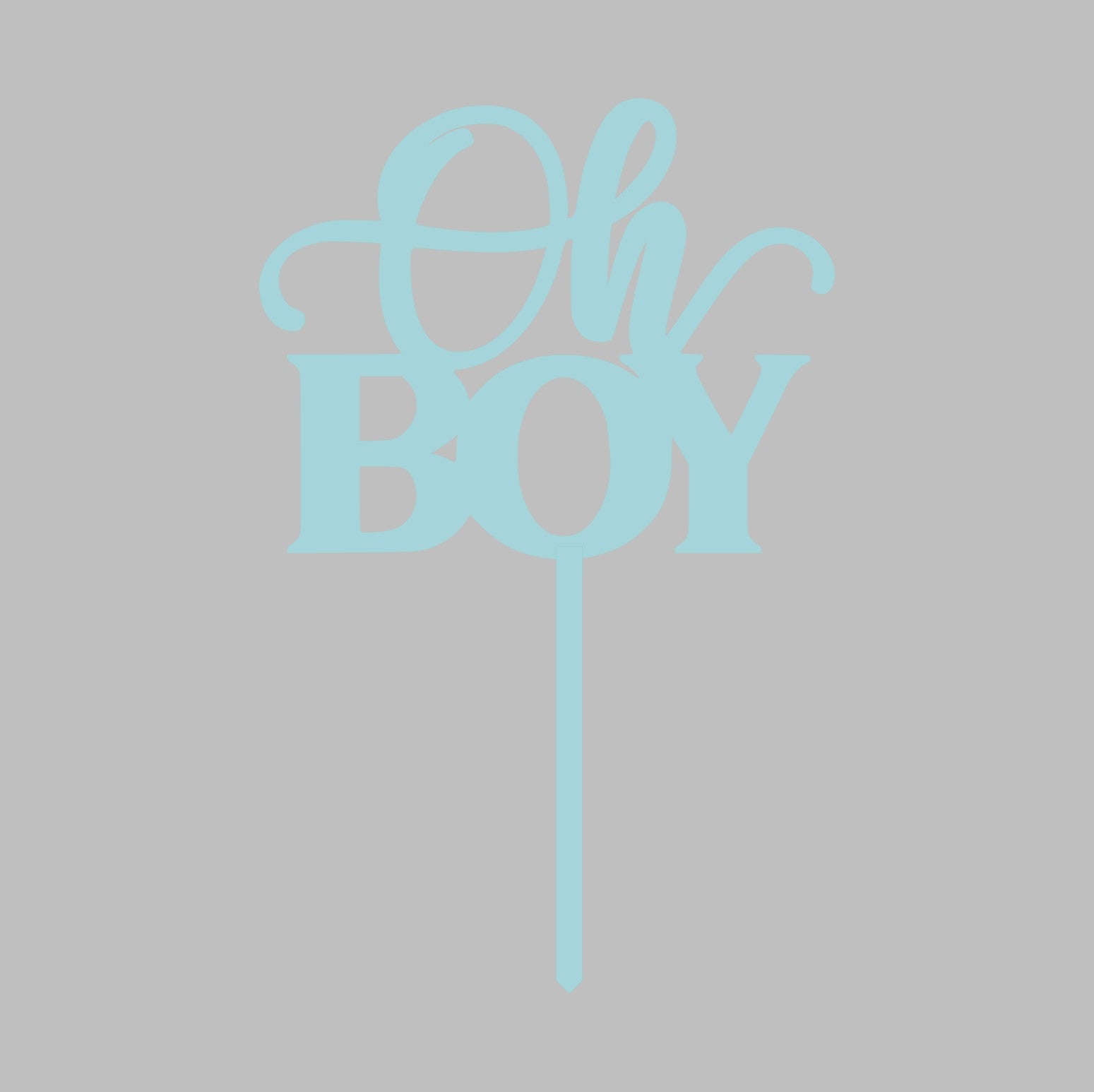 DONE TO ORDER: 'Oh Boy' Topper - SHCreations
