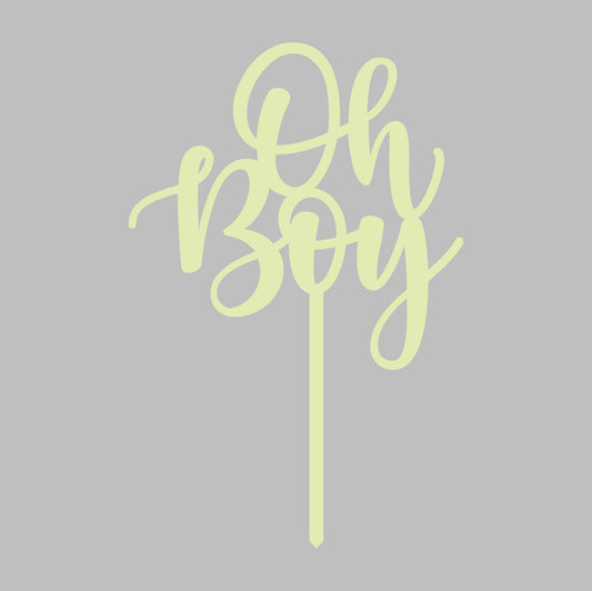 DONE TO ORDER: 'Oh Boy' Topper (Copy) - SHCreations