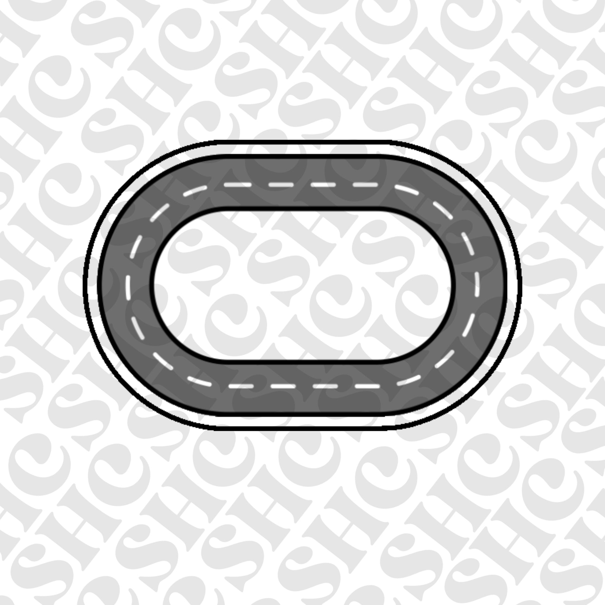 DONE TO ORDER: Racing Track Cookie Cutter - SHCreations
