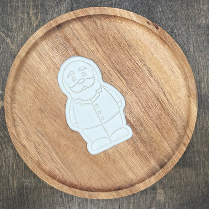 DONE TO ORDER: Santa Cookie Cutter + Fondant Stamp - SHCreations