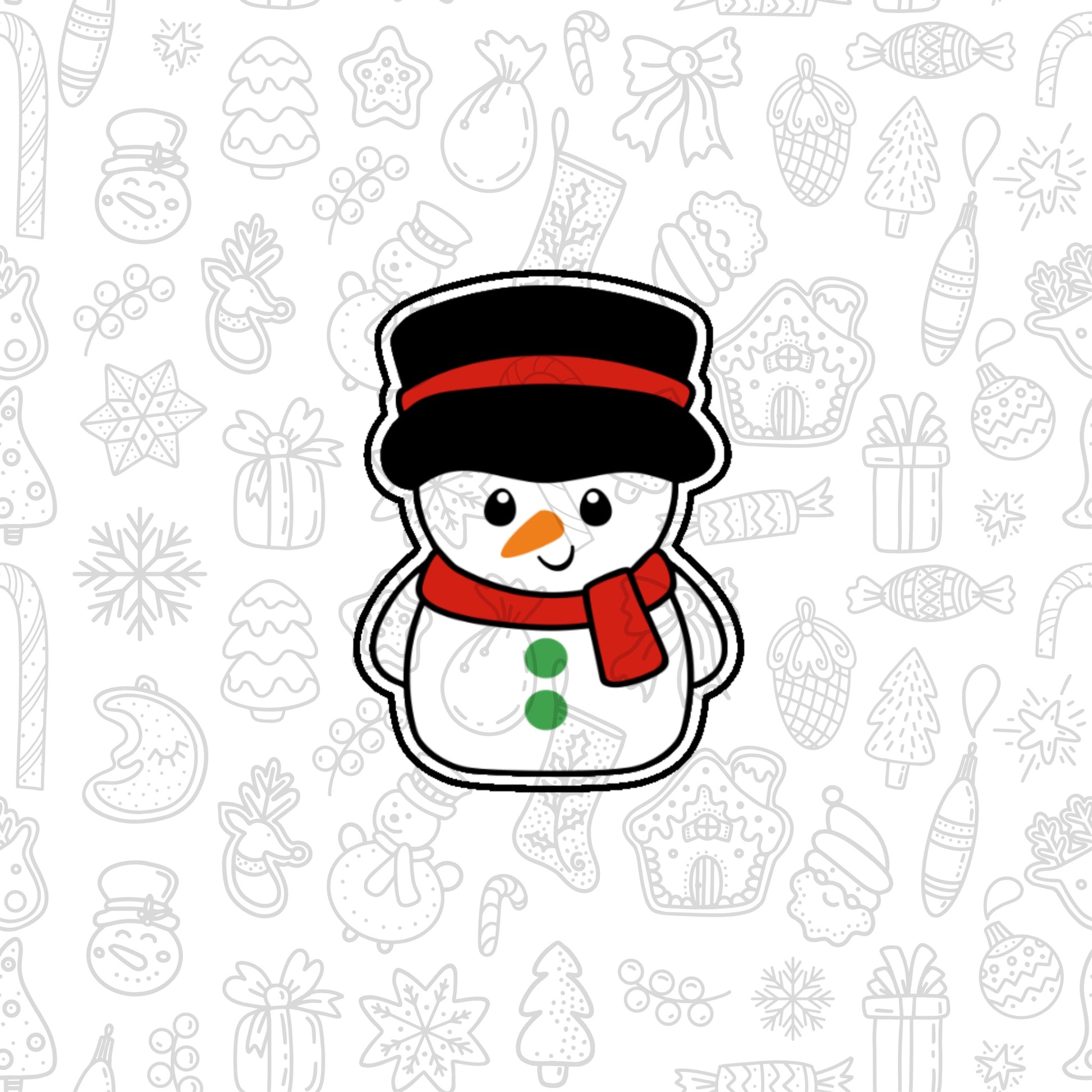 DONE TO ORDER: Snowman Cookie Cutter - SHCreations