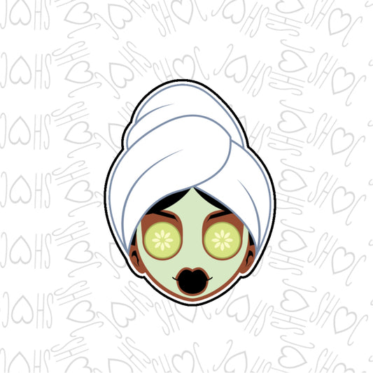 DONE TO ORDER: Spa Face Cookie Cutter - SHCreations