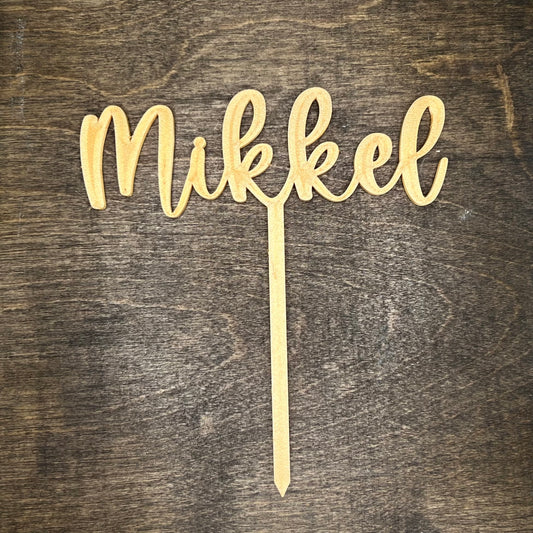 Custom Single Layer Name Topper - SHCreations