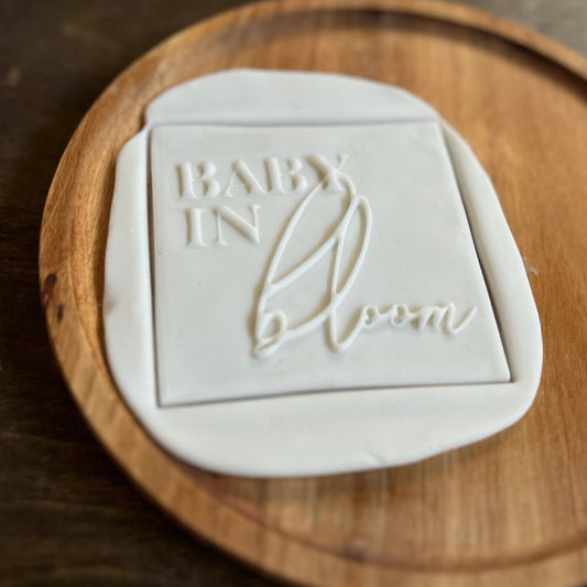 DONE TO ORDER: 'Baby in bloom' Cookie Cutter/ Fondant Embosser - SHCreations