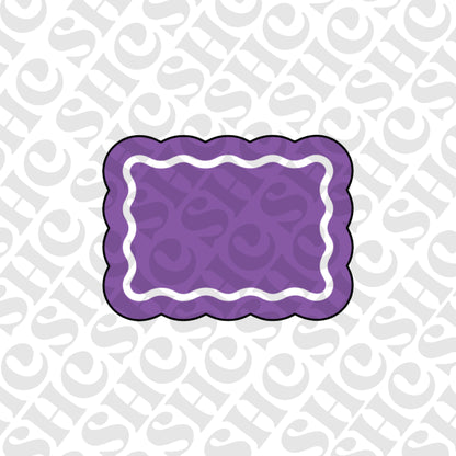 DONE TO ORDER: Wavy Border 2 Cookie Cutter + Fondant Embosser - SHCreations