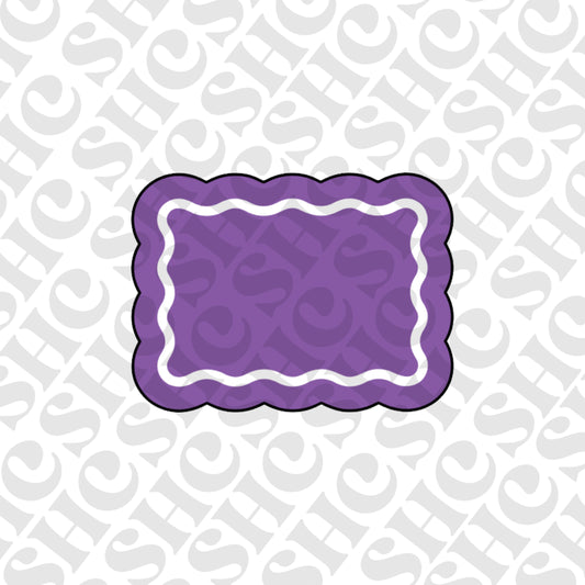 DONE TO ORDER: Wavy Border 2 Cookie Cutter + Fondant Embosser - SHCreations