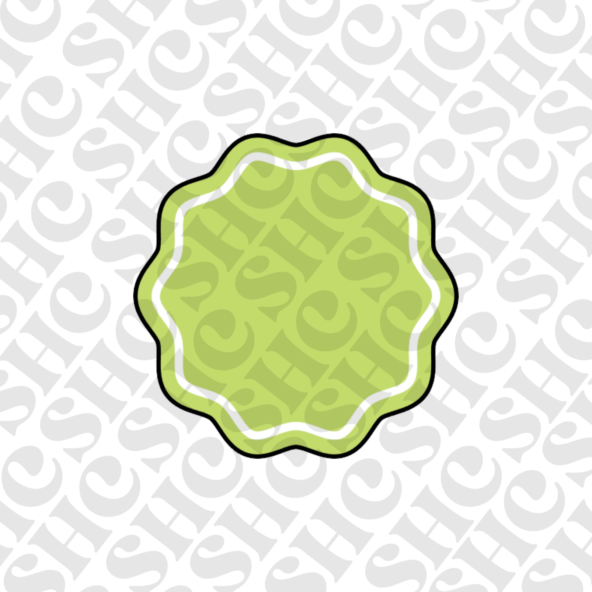 DONE TO ORDER: Wavy Border 3 Cookie Cutter + Fondant Embosser - SHCreations