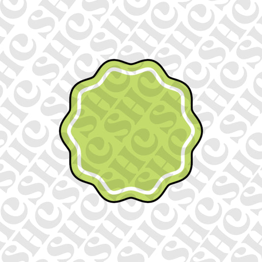 DONE TO ORDER: Wavy Border 3 Cookie Cutter + Fondant Embosser - SHCreations