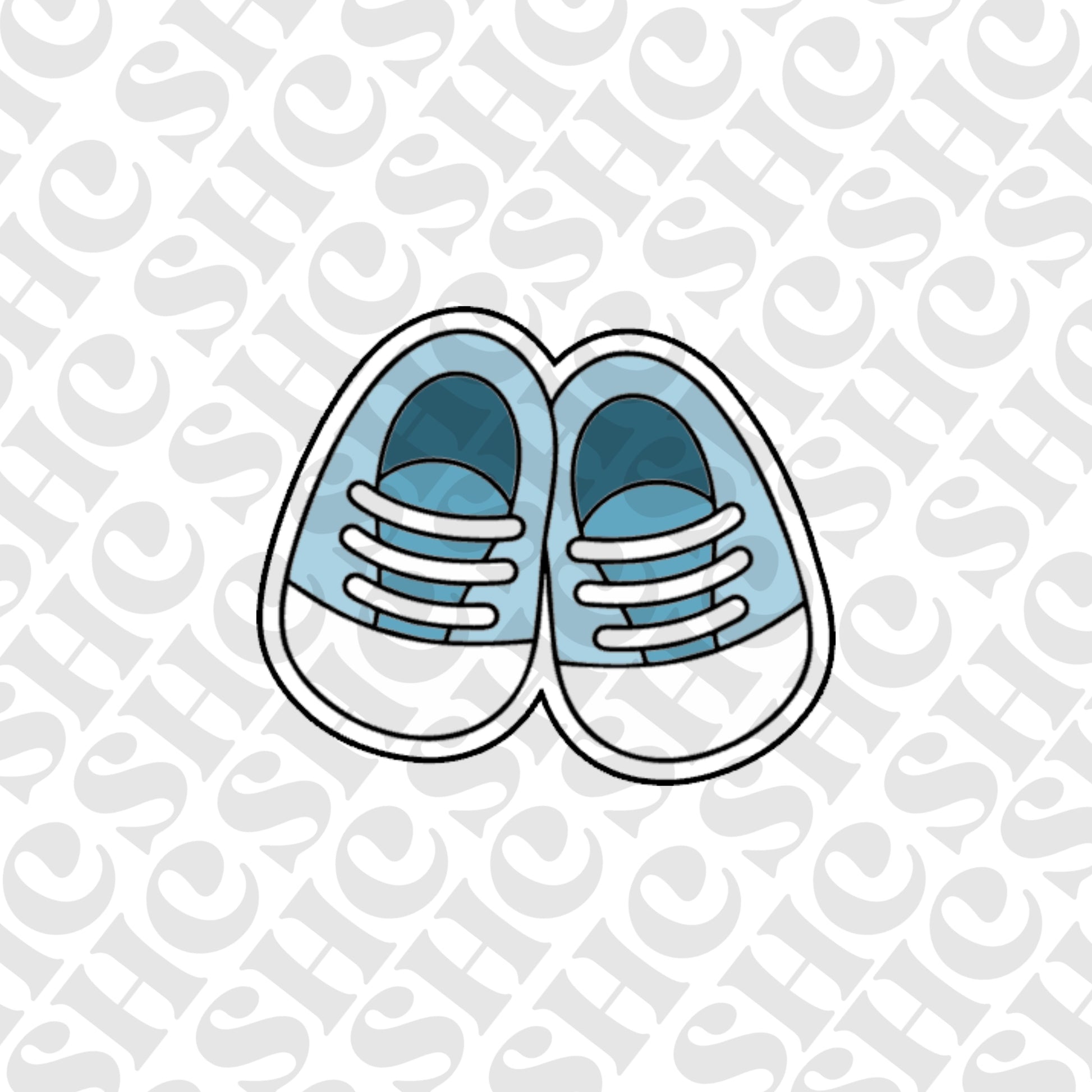 Baby Boy Shoes Cookie Cutter – Baby Shower, Christening & Gender Reveal Fondant Stamp - SHCreations