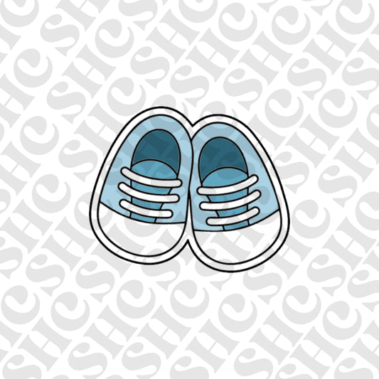 Baby Boy Shoes Cookie Cutter – Baby Shower, Christening & Gender Reveal Fondant Stamp - SHCreations