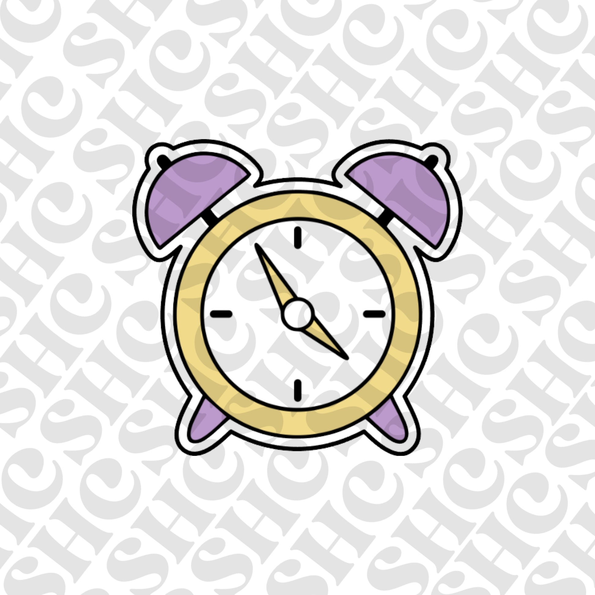 DONE TO ORDER: Alarm Clock Cookie Cutter/Fondant Stamp - SHCreations