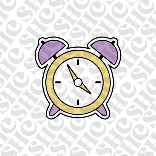 DONE TO ORDER: Alarm Clock Cookie Cutter/Fondant Stamp - SHCreations