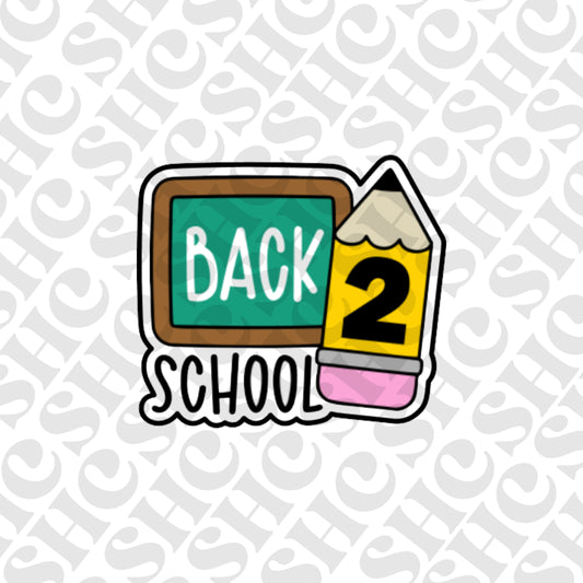 DONE TO ORDER: 'Back 2 School' Cookie Cutter/Fondant Stamp - SHCreations