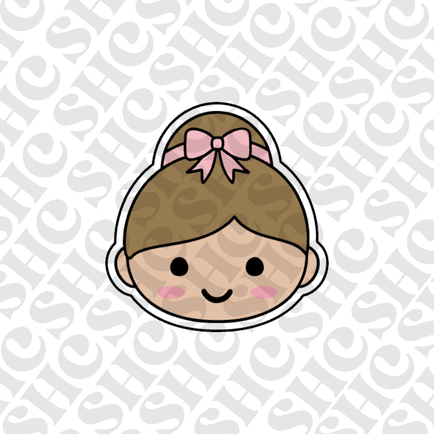 DONE TO ORDER: Ballerina Head Cookie Cutter/Fondant Stamp/Embosser - SHCreations