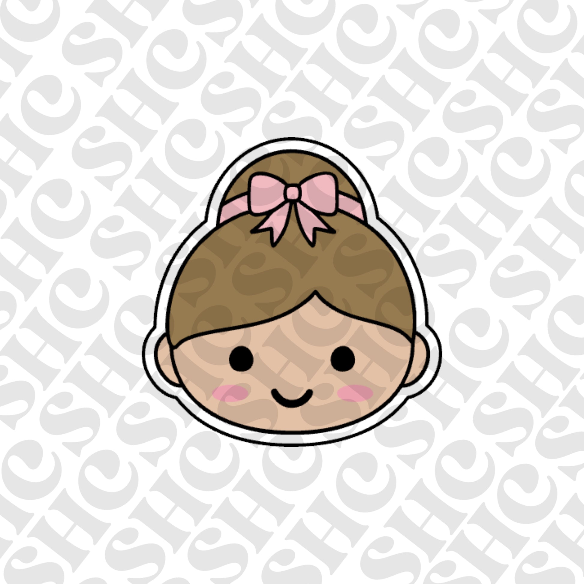 DONE TO ORDER: Ballerina Head Cookie Cutter/Fondant Stamp/Embosser - SHCreations