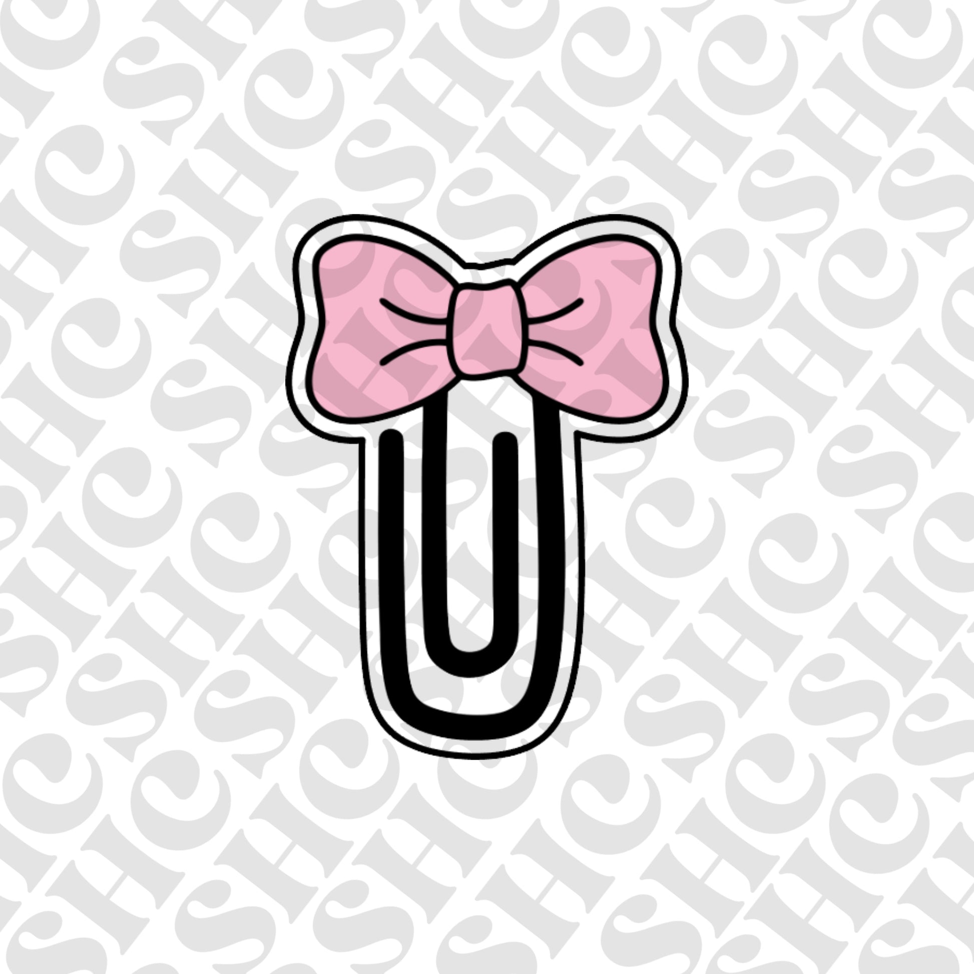 DONE TO ORDER: Bow Paperclip Cookie Cutter/Fondant Stamp - SHCreations
