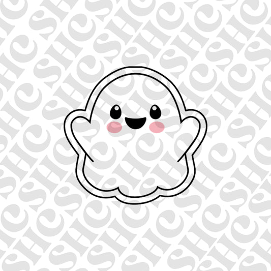 DONE TO ORDER: Ghost Cookie Cutter/Fondant Stamp - SHCreations
