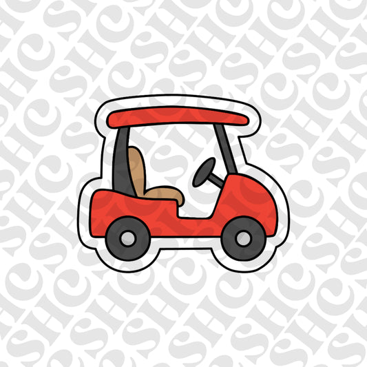 DONE TO ORDER: Golf Cart Cookie Cutter/Fondant Stamp/Embosser - SHCreations