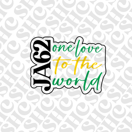 DONE TO ORDER: "JA 62 one love..." Cookie Cutter + Fondant Embosser 1 - SHCreations