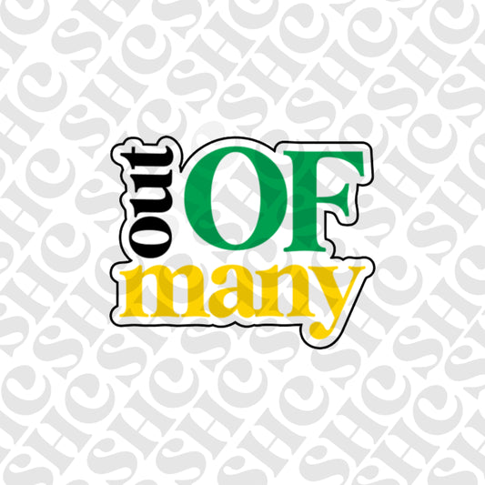 DONE TO ORDER: "out OF many" Cookie Cutter + Fondant Embosser - SHCreations