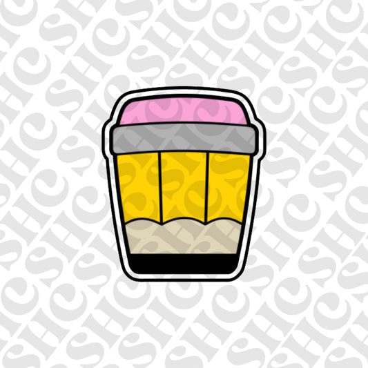 DONE TO ORDER: Pencil Travel Mug Cookie Cutter/Fondant Stamp - SHCreations
