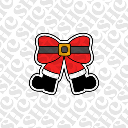 DONE TO ORDER: Santa Bow Cookie Cutter/Fondant Stamp - SHCreations