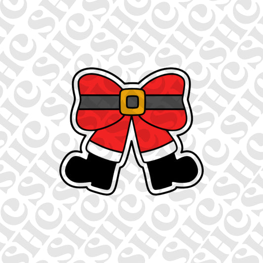 DONE TO ORDER: Santa Bow Cookie Cutter/Fondant Stamp - SHCreations