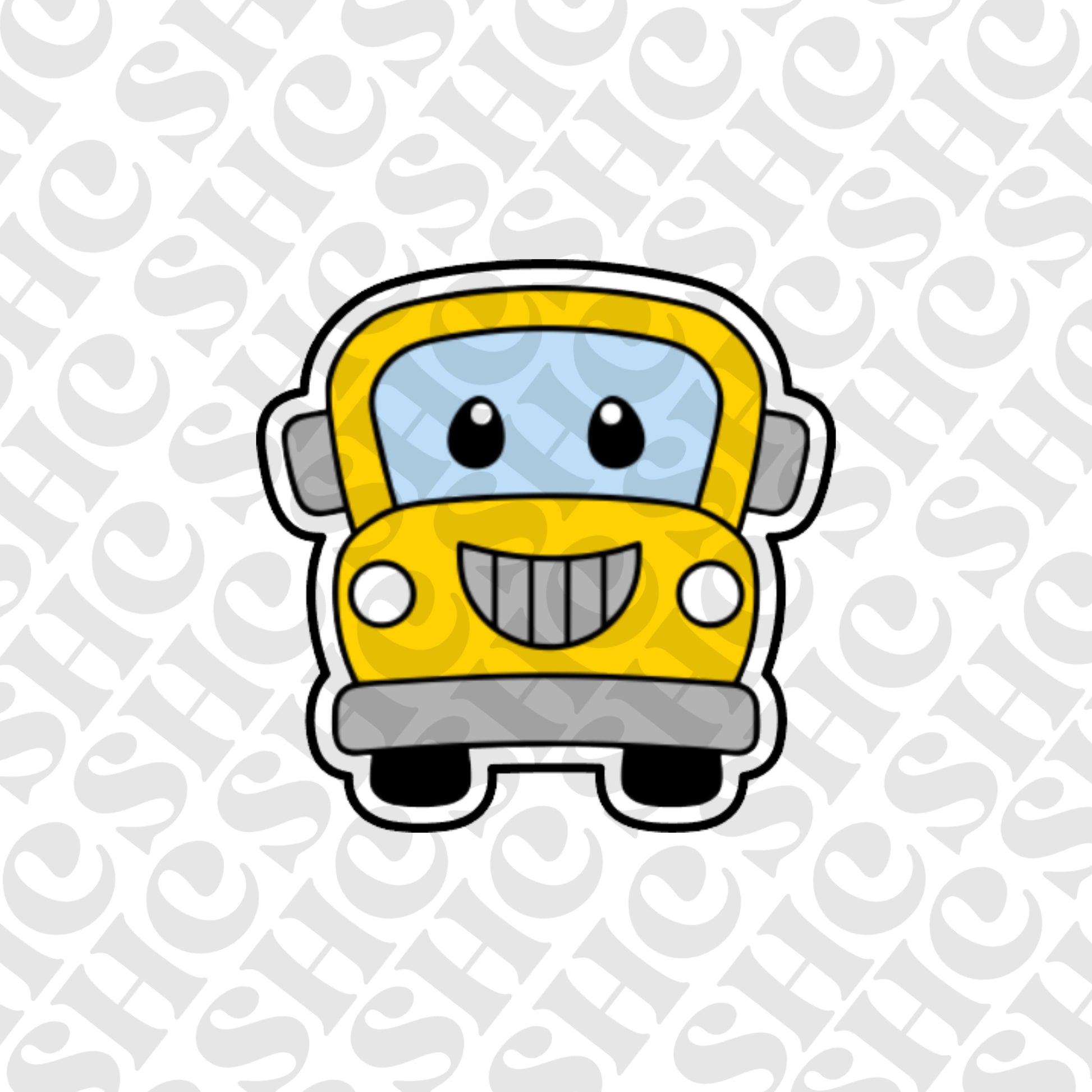 DONE TO ORDER: School Bus Cookie Cutter/Fondant Stamp - SHCreations