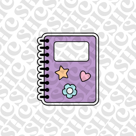 DONE TO ORDER: Spiral Notebook Cookie Cutter/Fondant Stamp - SHCreations