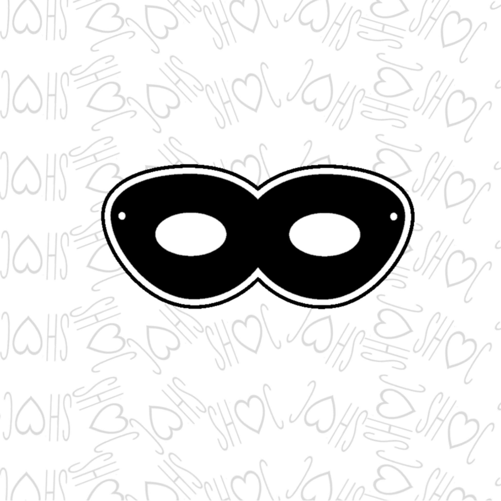 DONE TO ORDER: Superhero Mask 2 Cookie Cutter/Fondant Stamp/Embosser - SHCreations