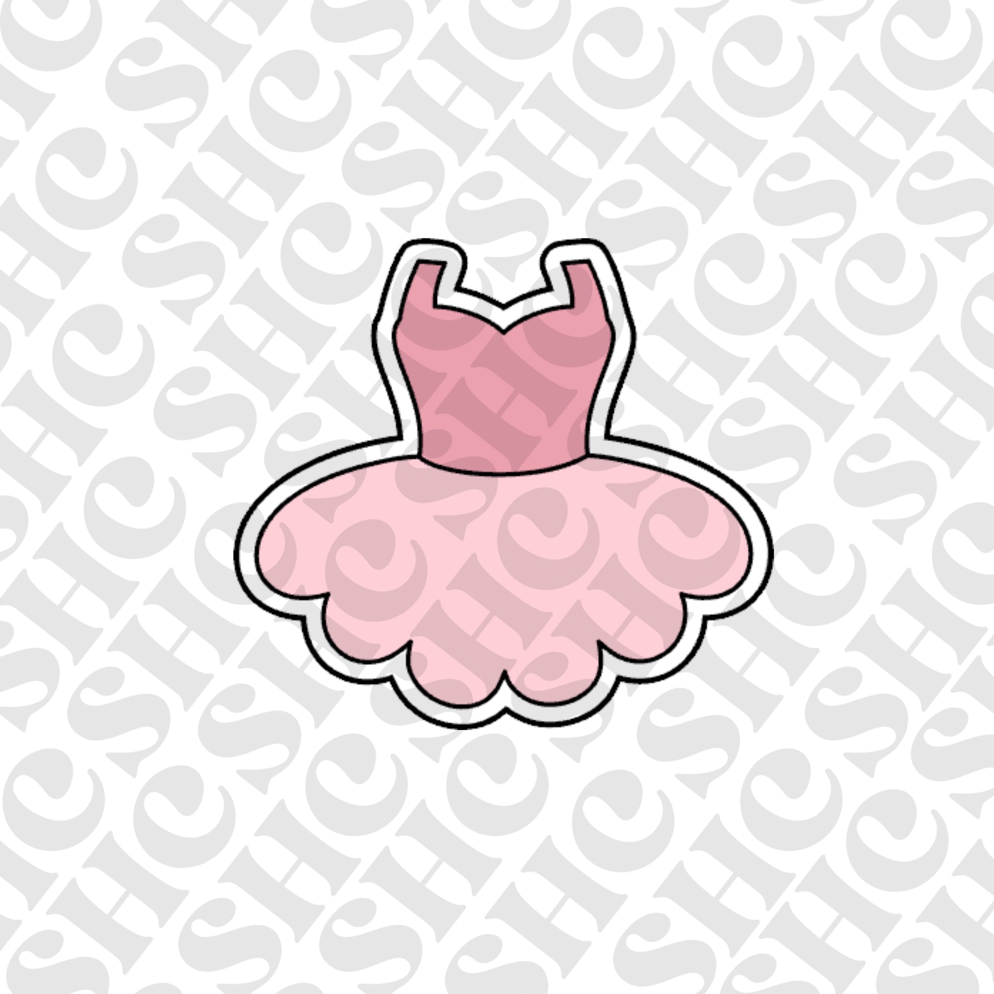 DONE TO ORDER: Tutu/Dance Dress Cookie Cutter/Fondant Stamp/Embosser - SHCreations