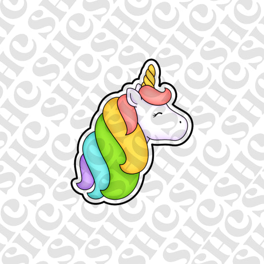 DONE TO ORDER: Unicorn Head Cookie Cutter/Fondant Stamp - SHCreations