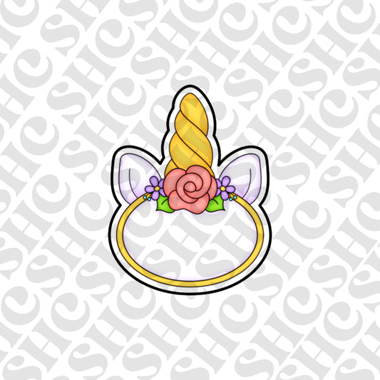 DONE TO ORDER: Unicorn Plaque Cookie Cutter/Fondant Stamp - SHCreations