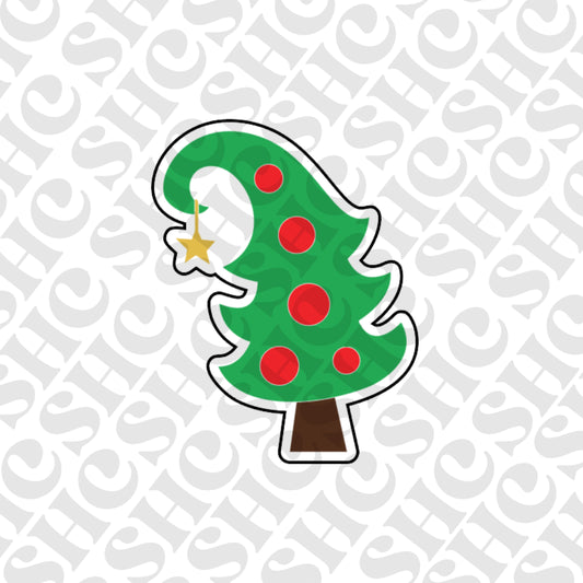 DONE TO ORDER: Whimsical Christmas Tree Cookie Cutter + Fondant Embosser - SHCreations