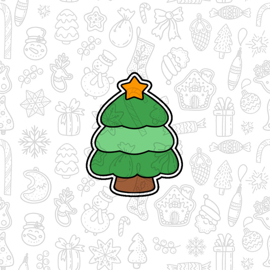 DONE TO ORDER: Chubby Christmas Tree 1 Cookie Cutter - SHCreations