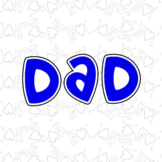 DONE TO ORDER: DAD Cookie Cutter Set - SHCreations