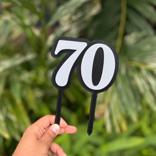 DONE TO ORDER :  Double Layer Number Topper - SHCreations